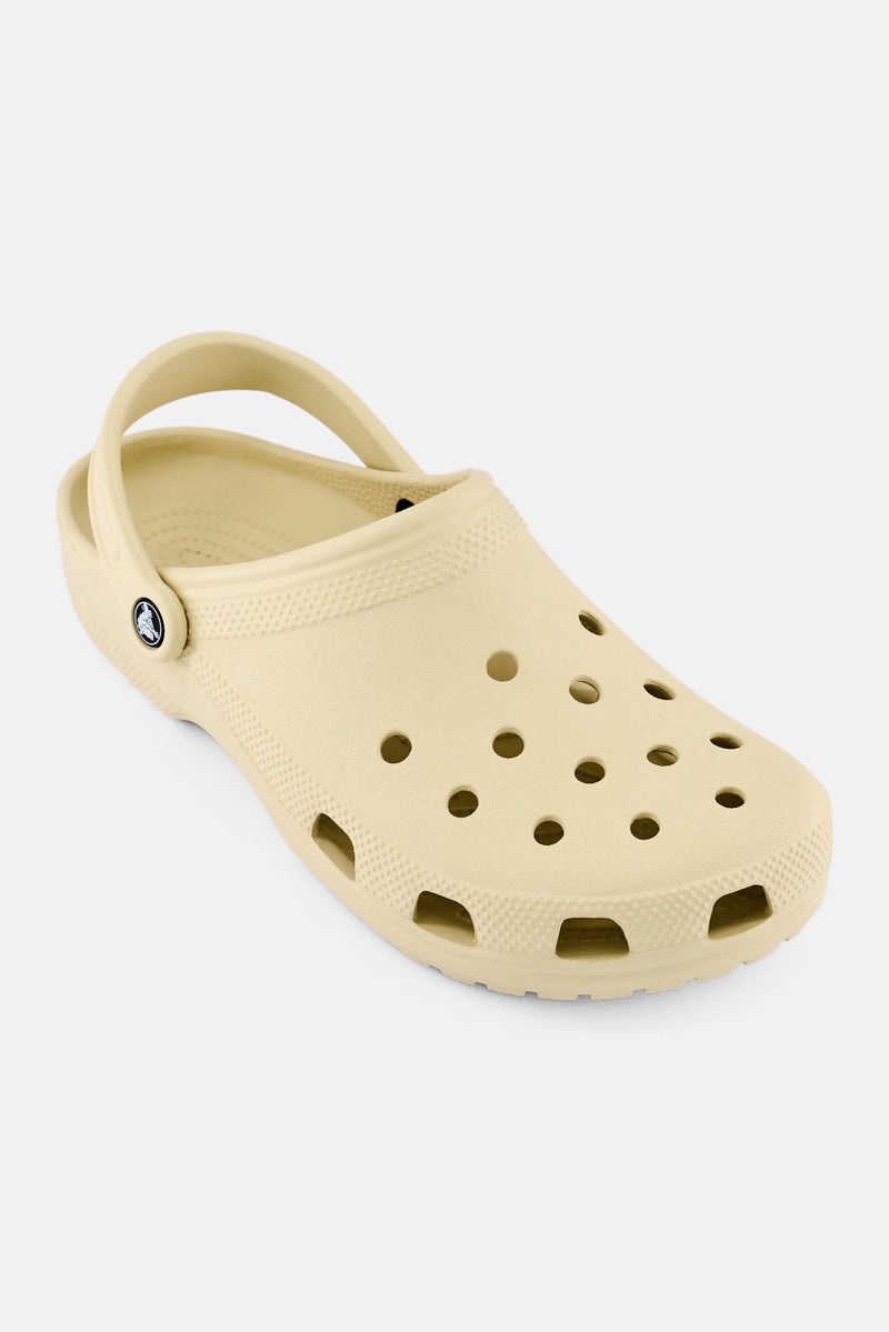 crocs Men Classic Sling Back Clogs, Cream - Image 1